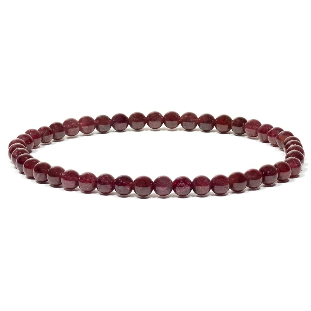 Bracelet élastique en Grenat | 0.4 cm