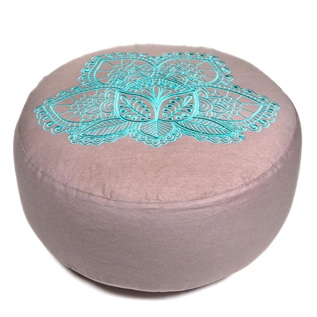 Coussin de méditation lotus coton BIO (OCS) | 33x17cm; ±2300g