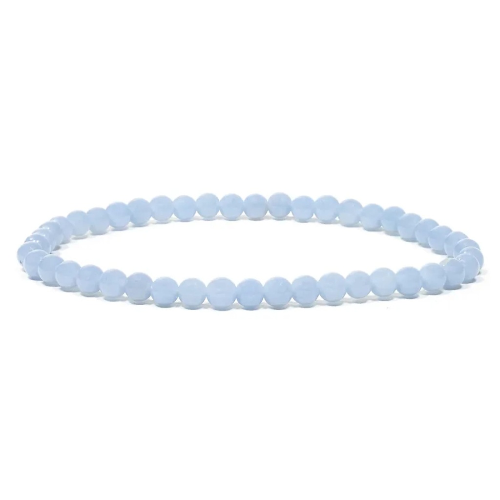 Bracelet élastique de angélite | 0.4 cm