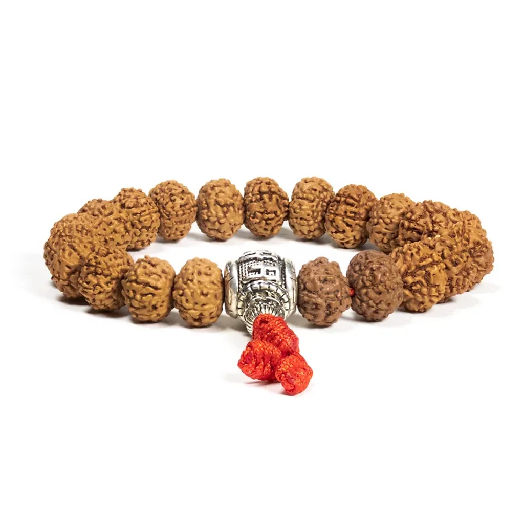 Mala / bracelet rudraksha OMPMH 21 perles - 1.2 cm