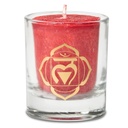 Bougie votive parfumée 1er chakra en coffret cadeau | 660g