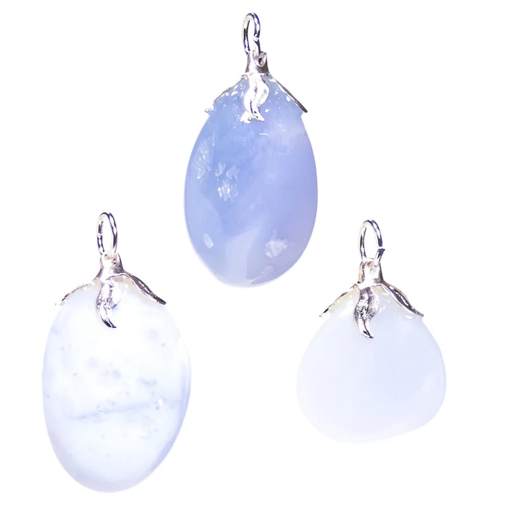 Pendentif pierre gemme Calcedoine |±1.5-3cm