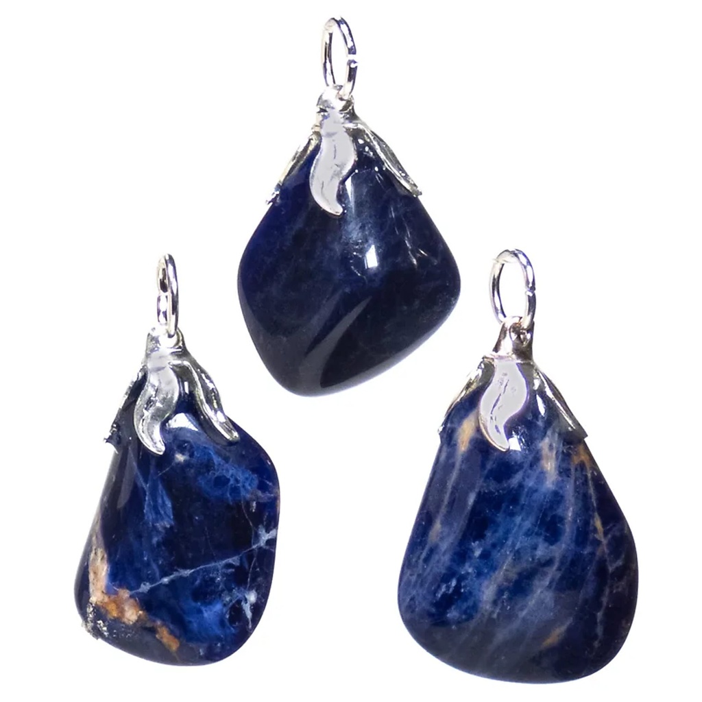 Pendentif pierre gemme Sodalite | ±1.5-3cm
