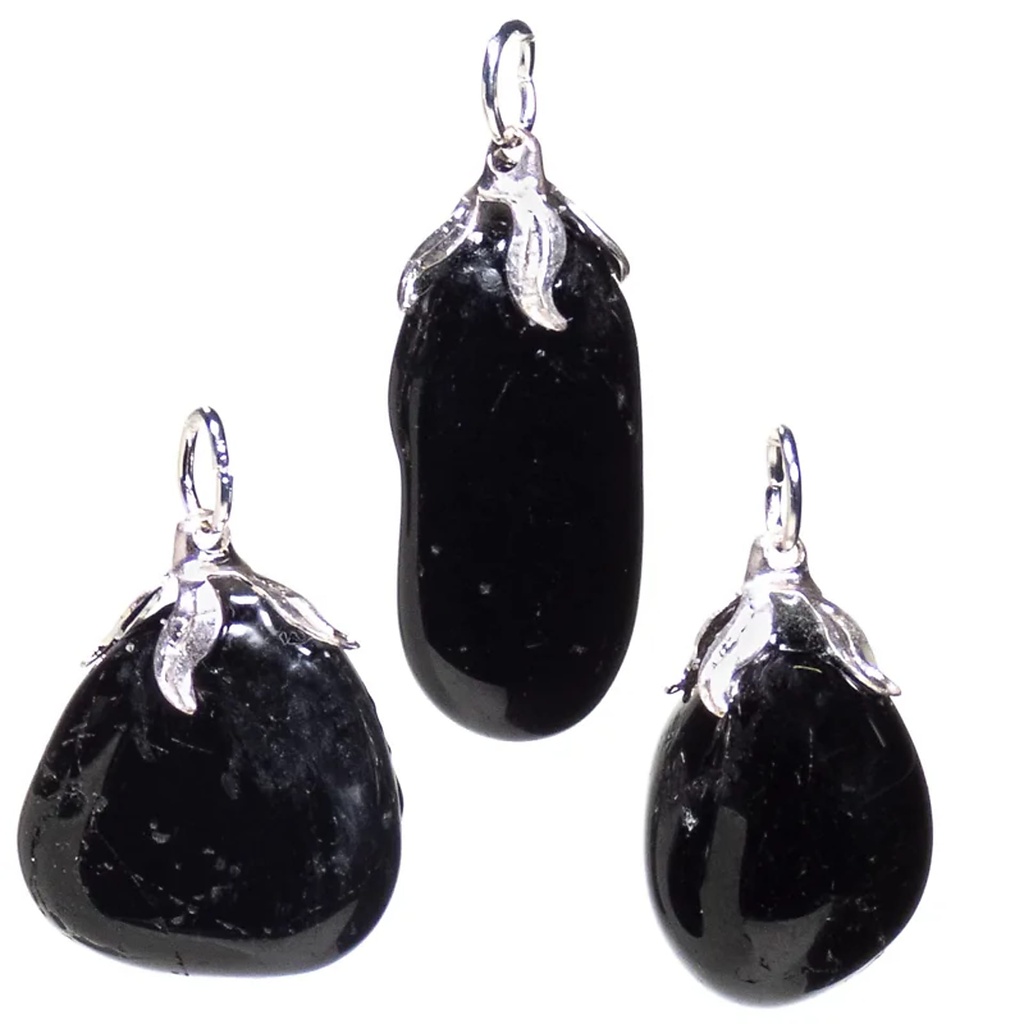 Pendentif pierre gemme Tourmaline noire |±1.5-3cm