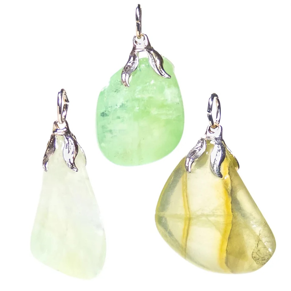 Pendentif pierre gemme Calcite verte |±1.5-3cm