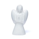 Statuette ange marbre blanc | 552 g; ±13.5 cm