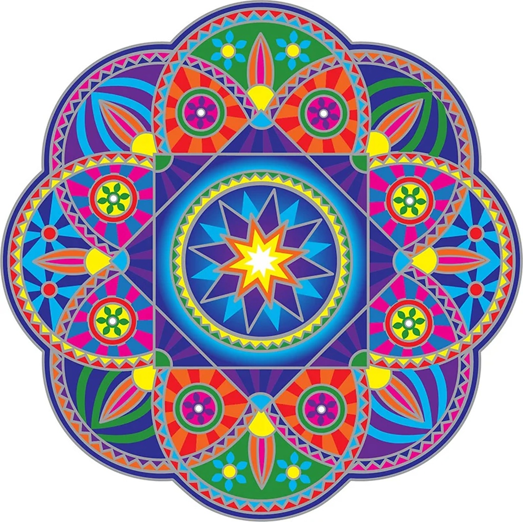 Adhésif fenêtre Sunburst Mandala | 13,5 cm