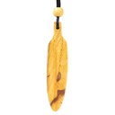Collier de plumes Palo Santo grand | 9 cm