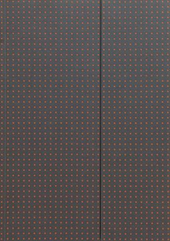 Paper-Oh - Gris sur Orange - A6 - Non ligné