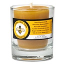 Bougie votive cire d'abeille | 4,5x4 cm