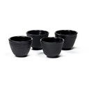 Set de 4 tasses à thé émaillées de style japonais | 65 ml; 5x6.5cm