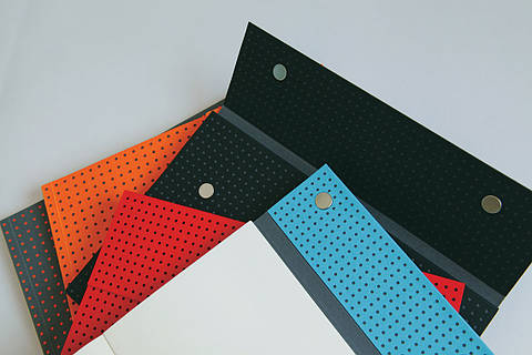 Paper-Oh - Rouge sur Noir - A6 - Non ligné