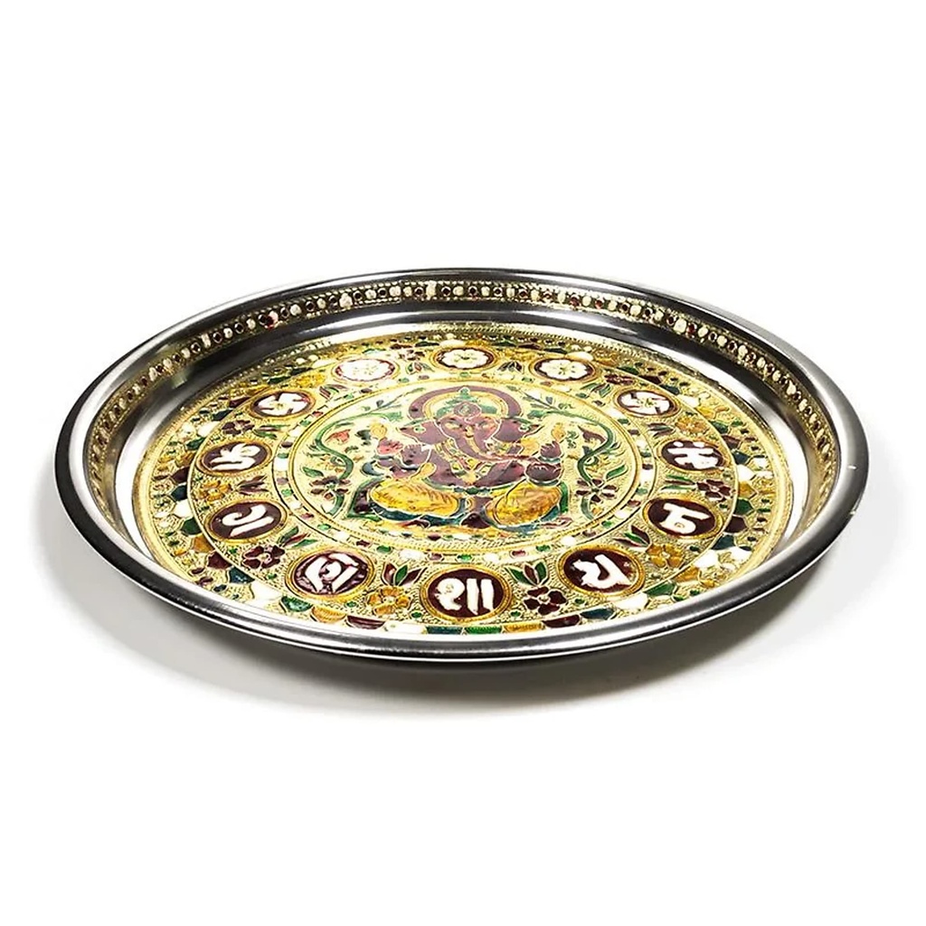 Plat d'offrande Ganesha | 300 g;28x2,5cm