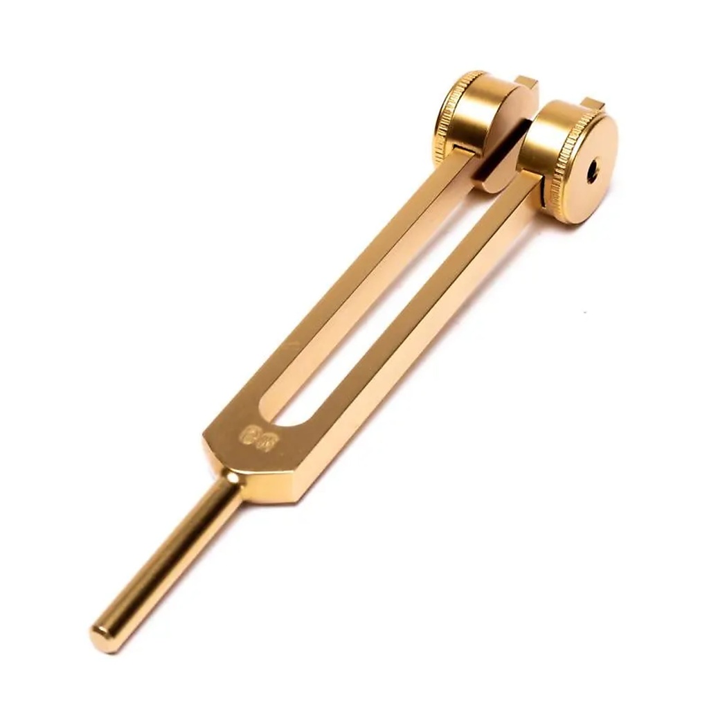Diapason medium Om 136.10 Hz couleur or | 11 cm