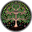 Serviette de plage arbre de vie | 150cm; 450-550g