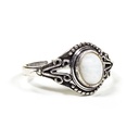 Bague avec cristal de roche | 0.7cm