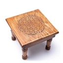 Table dáppoint en bois Fleur de vie | 30x30x23cm; 2250g