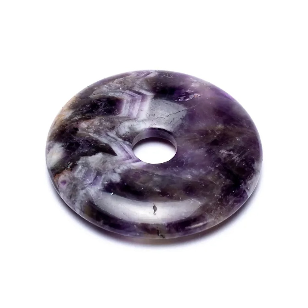 Donut améthyste sans cordon | 5,0 cm