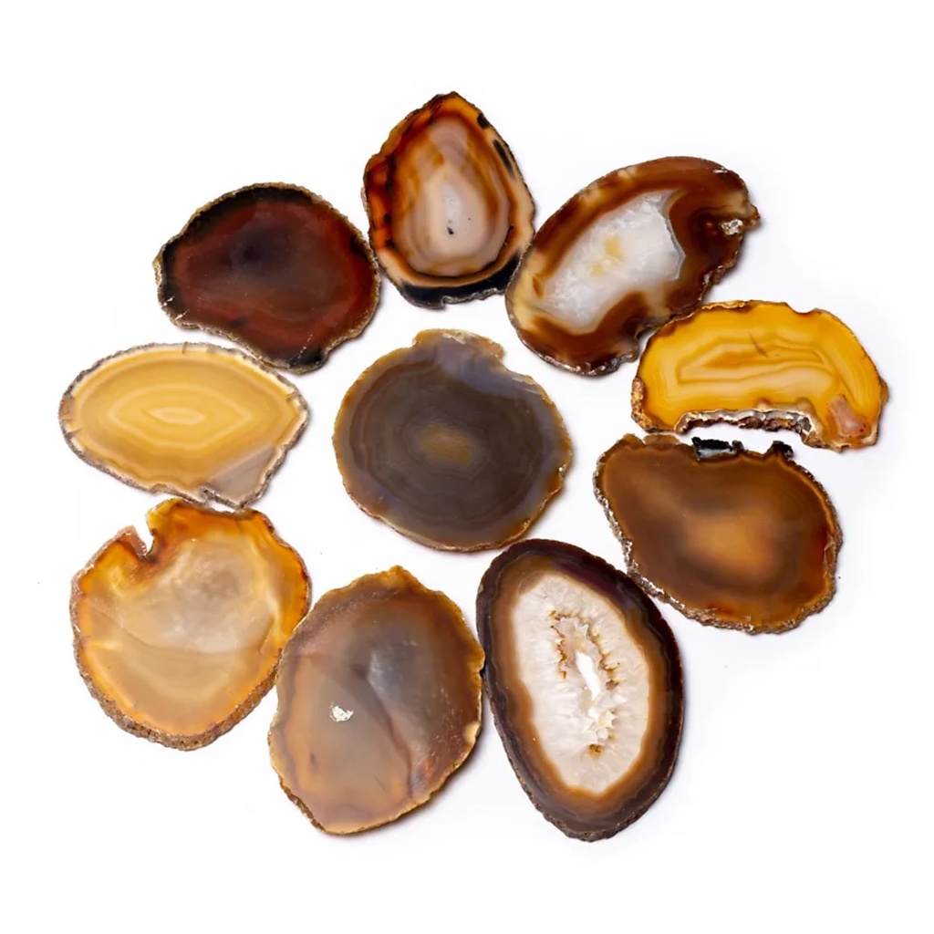 Agate naturelle en tranche | 6-10cm