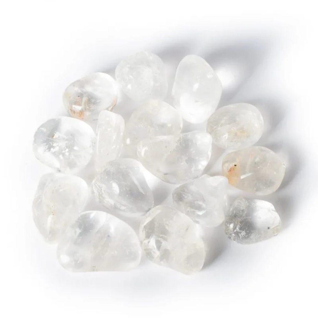 Pierres polie cristal de roche qualité A --  3x4cm; 5000g
