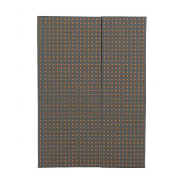 Paper-Oh - Gris sur Orange - A5 - Non ligné