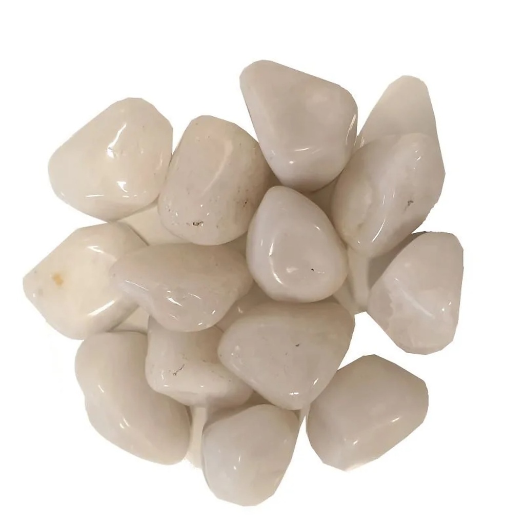 Quartz laiteux pierres polies de qualité A | ±4-7 cm; 500 g