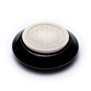 Diffuseur en pierre aromatique Fleur de vie noire | 7.5cm