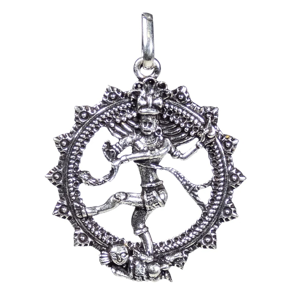 Pendentif Shiva couleur d'argent | 4.5 cm