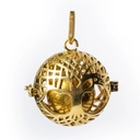 Pendentif grossesse Arbre de vie boule harmonie couleur or|2.5 cm