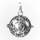 Pendentif grossesse OM boule harmonie couleur argent | 2.5 cm
