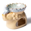 Brûleur cire à fondre et à huile éléphant naturel | 12.5x9x9cm
