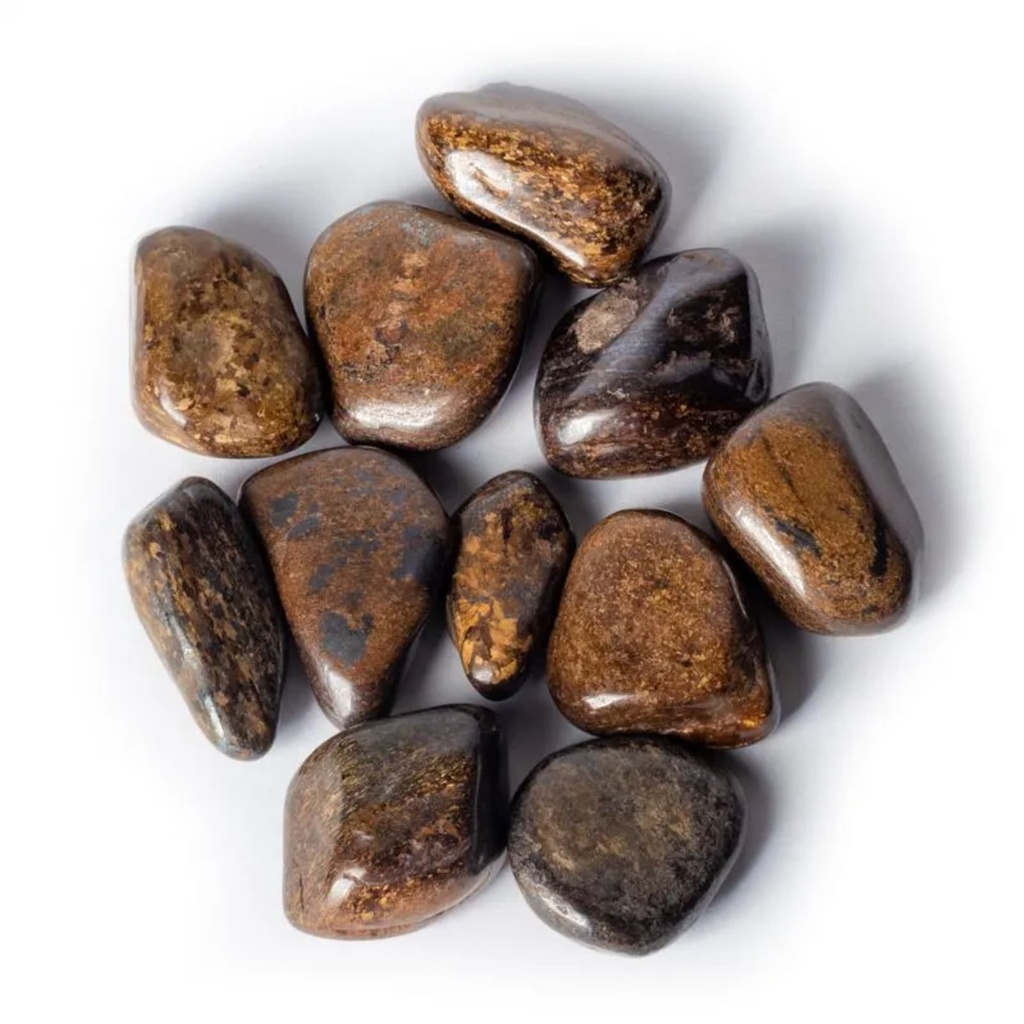 Bronzite Pierres polies qualité A -- 3x4cm; 500g