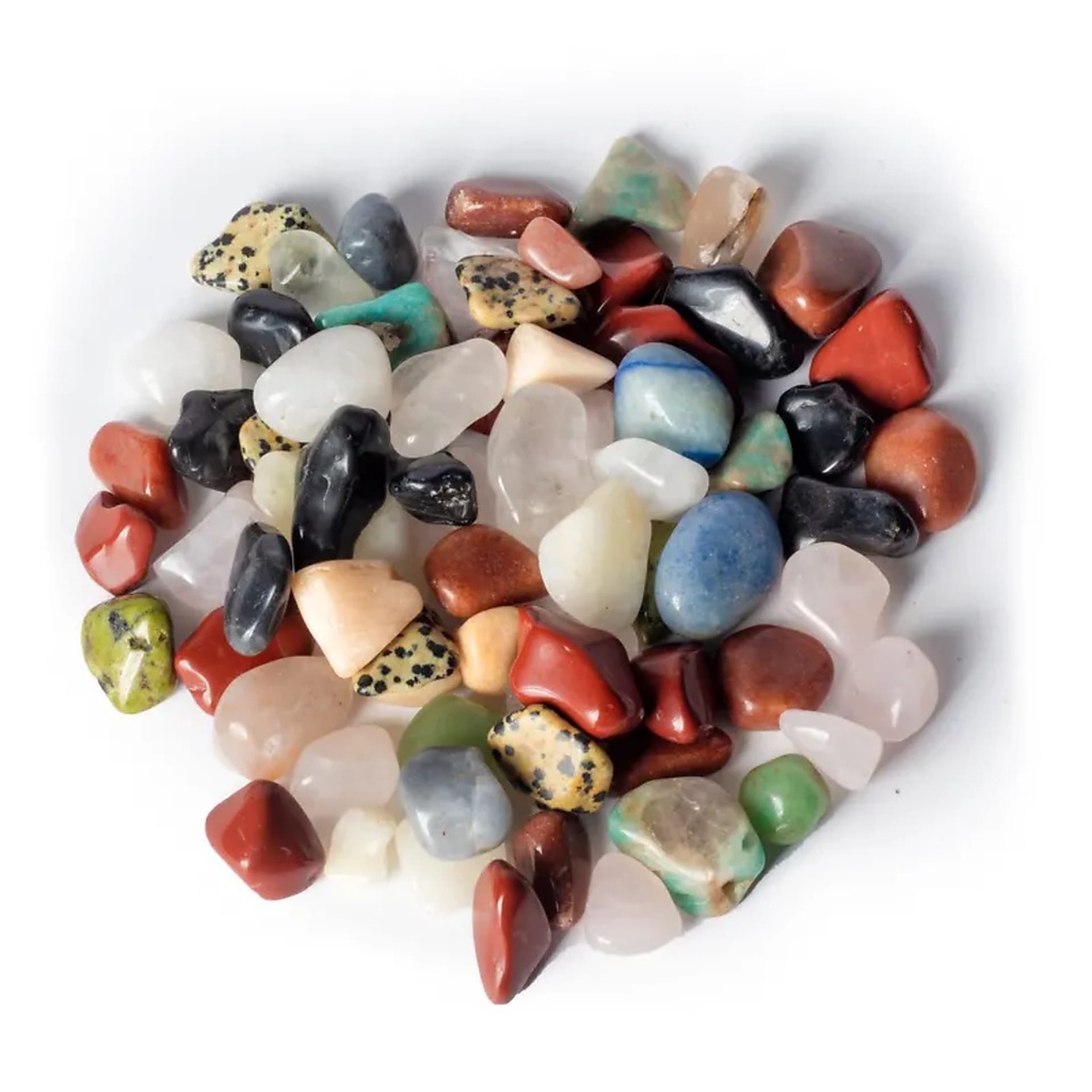 Mix pierres polies Brésil qualité A | 1x3 cm; 800 g