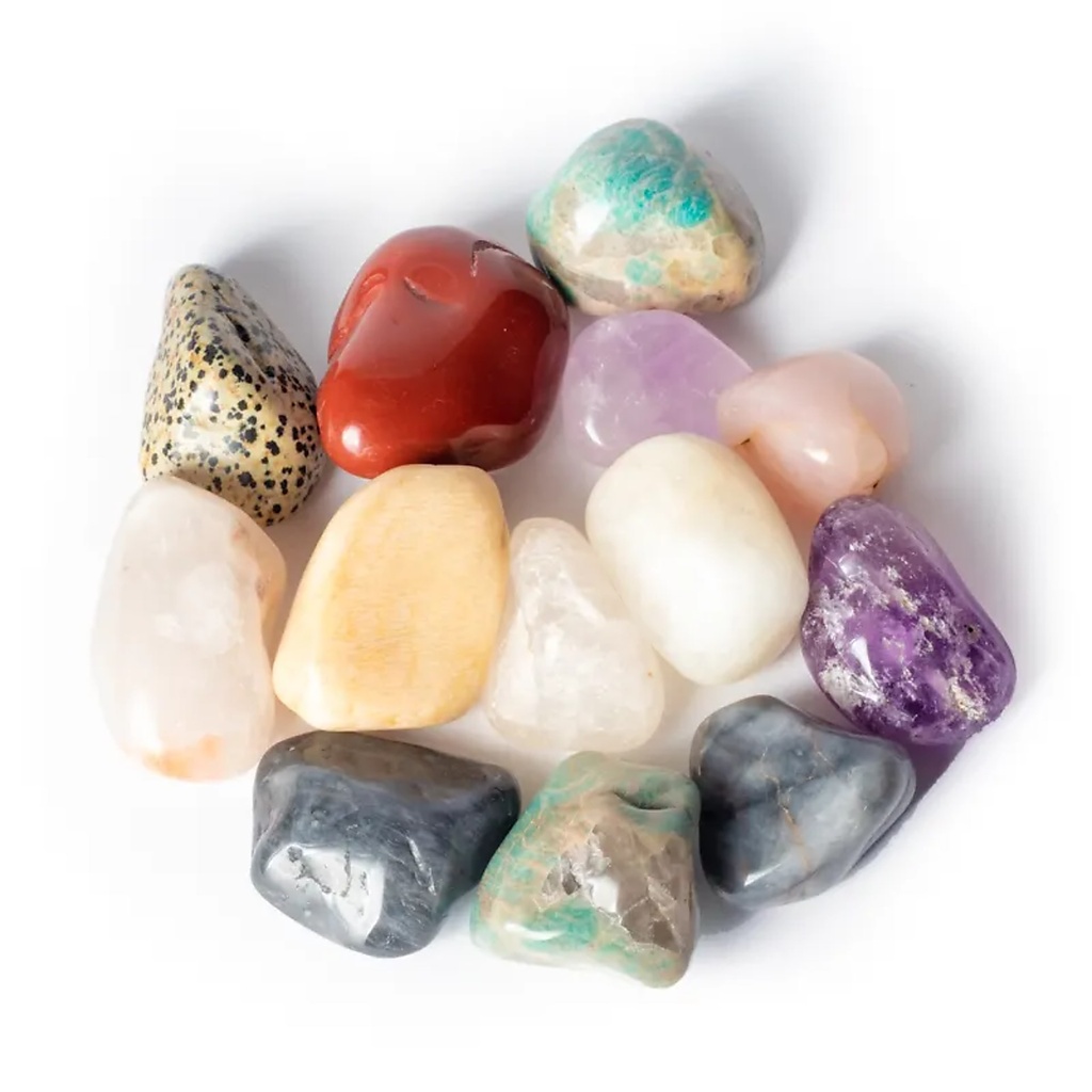 Mix pierres polies Brésil qualité A | ±5-8cm; ±1500g