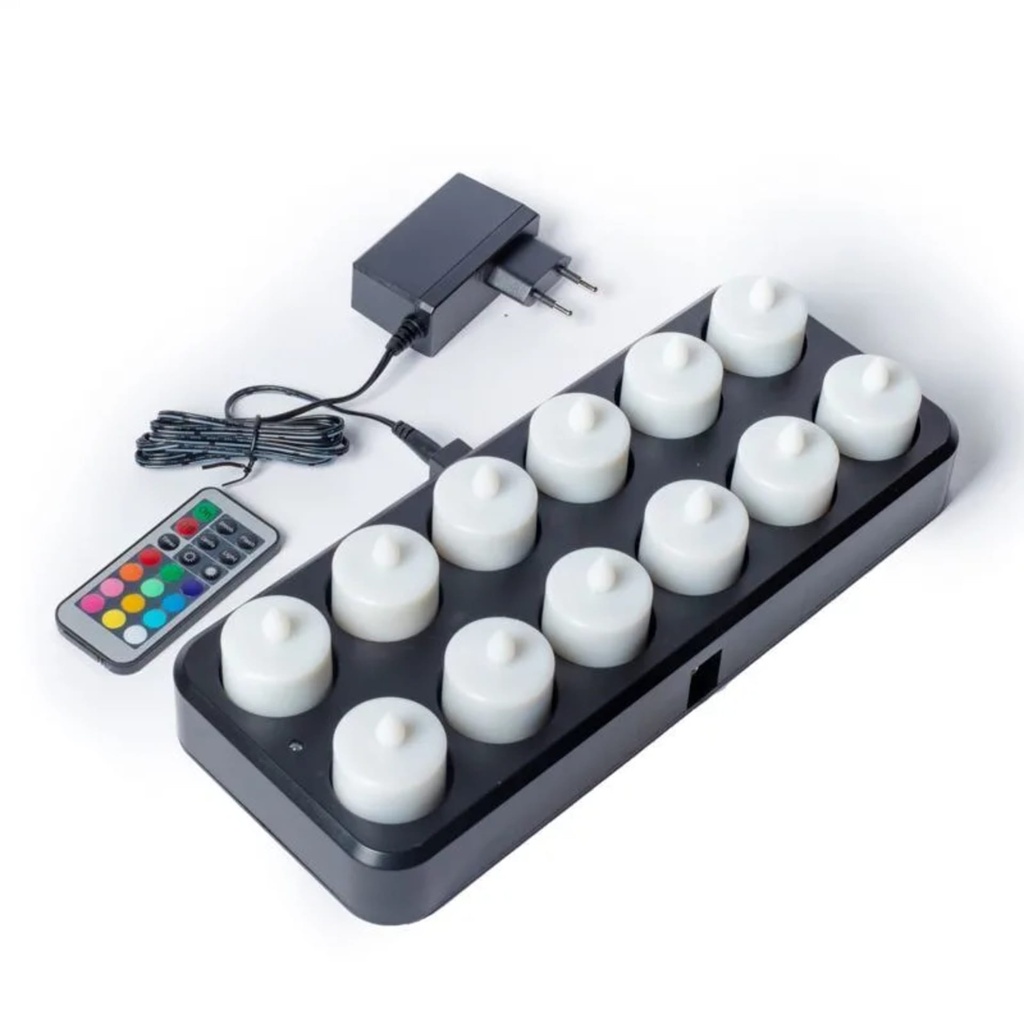 Set de 12 lumières LED rechargeables