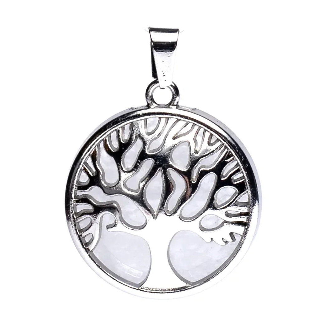 Pendentif Arbre de vie avec Cristal de roche | 3cm