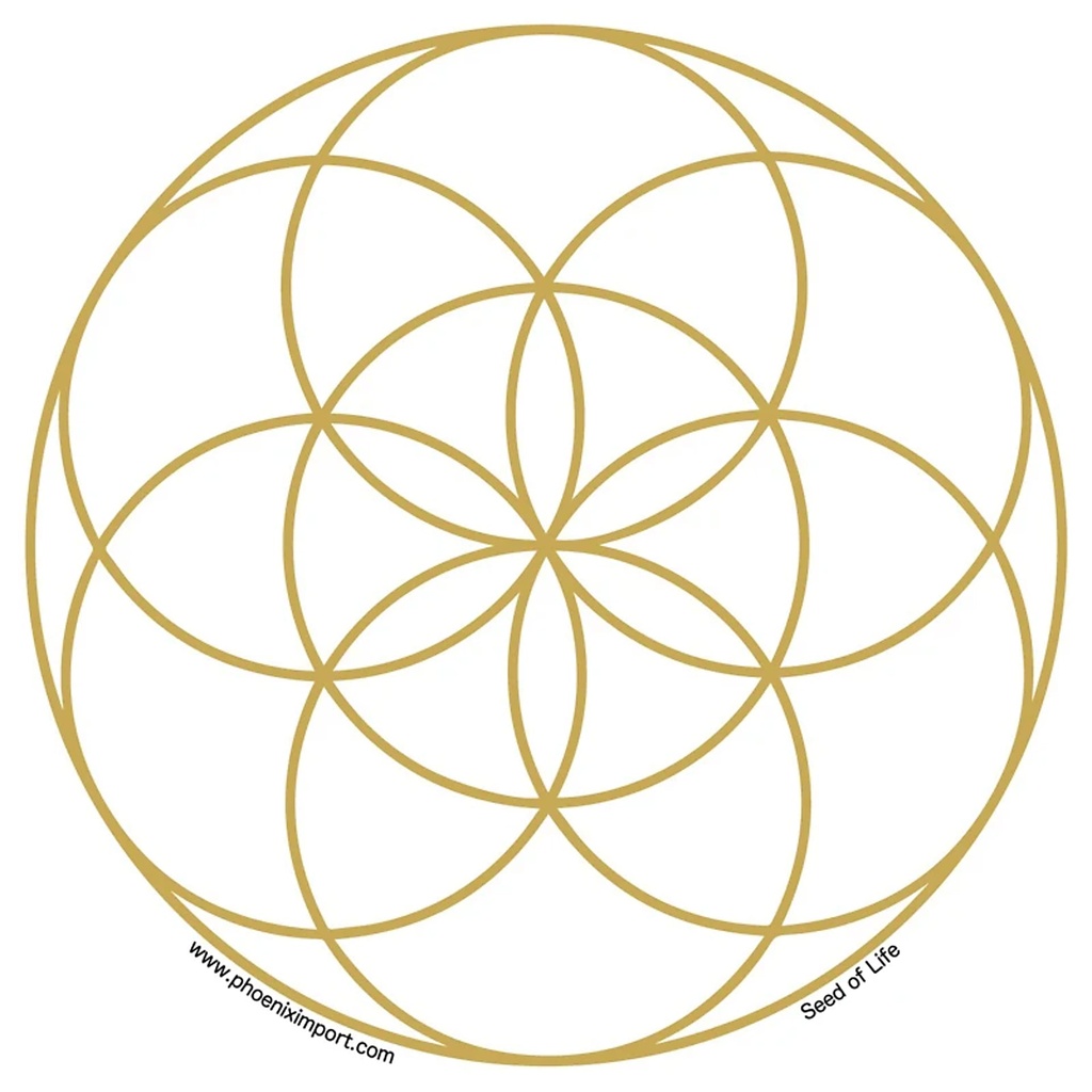 Adhésif verre/fenêtre Graine de vie | 11.7 cm