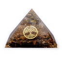 Pyramide Oeil de tigre avec Arbre de vie | 7x7x6cm