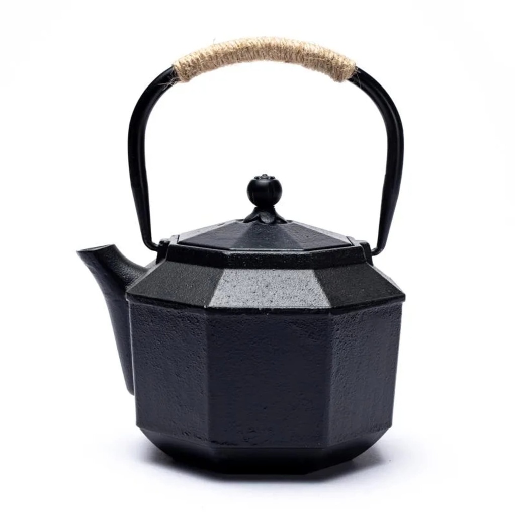 Théière Tetsubin de style  japonais en fonte hexagonal -- 1l