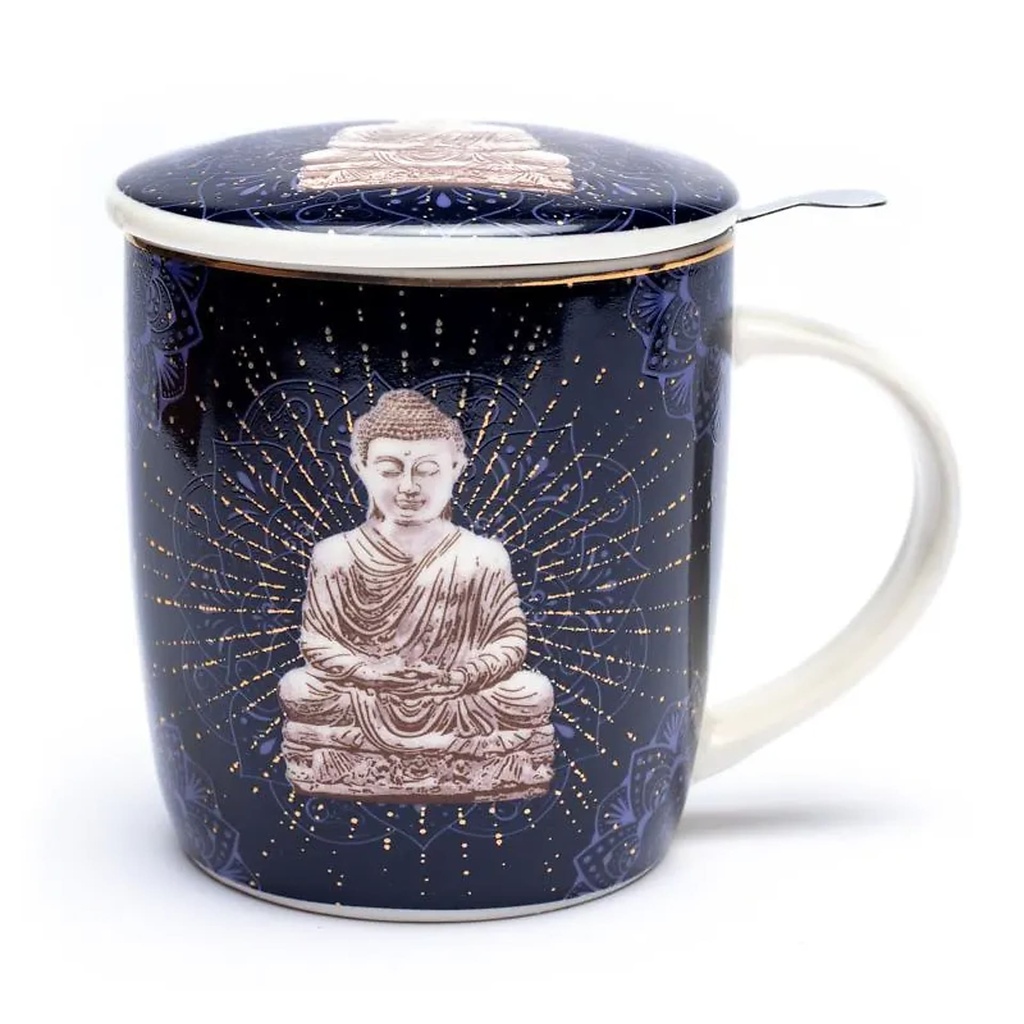 Tasse Infuseur à Thé Buddha bleu |  ±400 ml