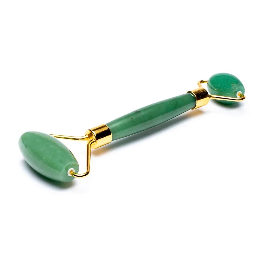 Rouleau de massage en Aventurine verte | 14cm