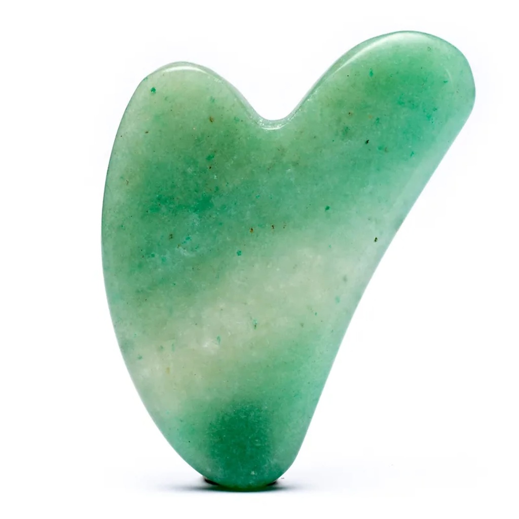 Gua Sha Pierre de massage en Aventurine verte |45g