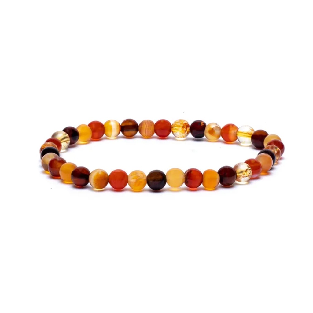 Bracelet Ambre synthétique -- 0,6 cm; 10 cm
