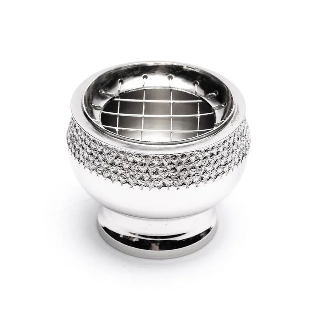 Brûle encens laiton nickelé plaqué | 6x5cm