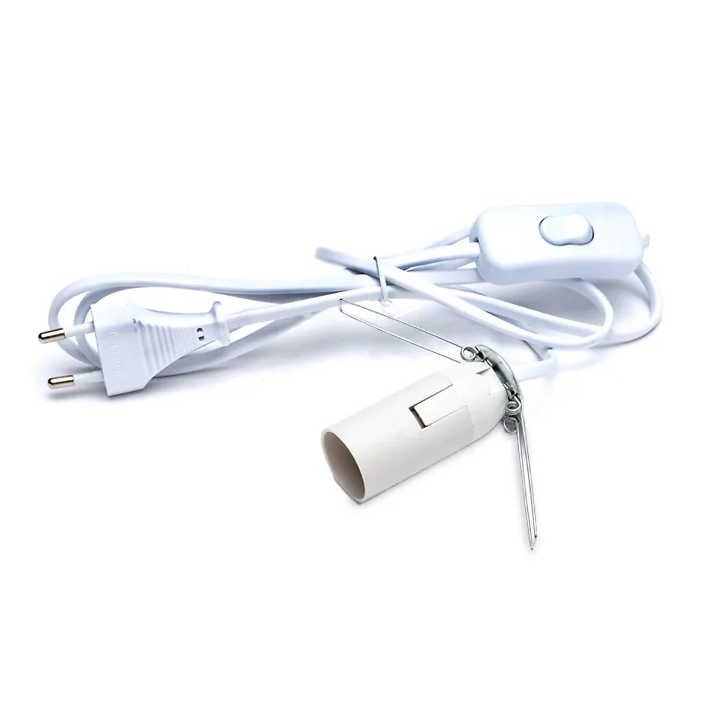 Cordon lumineux avec douille E14 pour lampes de sel | 140 cm; 100 g