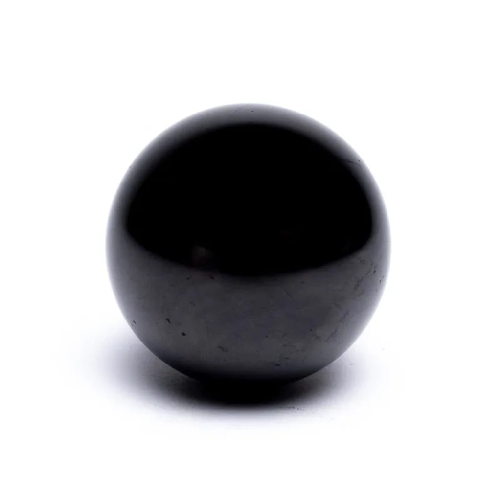 Sphère de Shungite de Carélie -- 4 cm