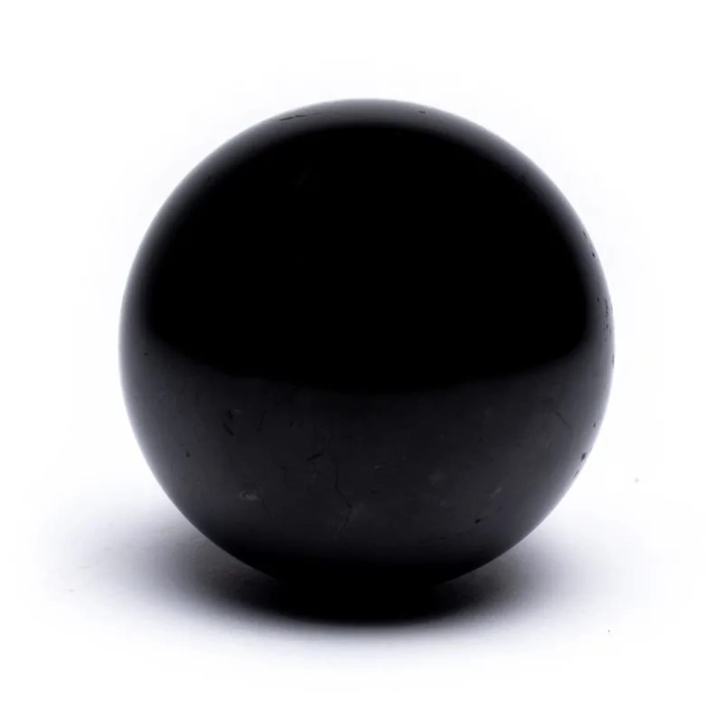 Sphère  de Shungite de Carélie -- 6 cm