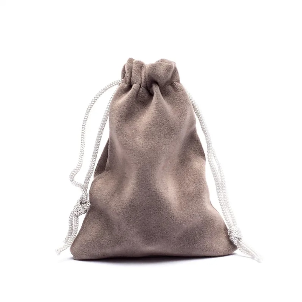 Sac cadeau velours gris XS | 7x9cm