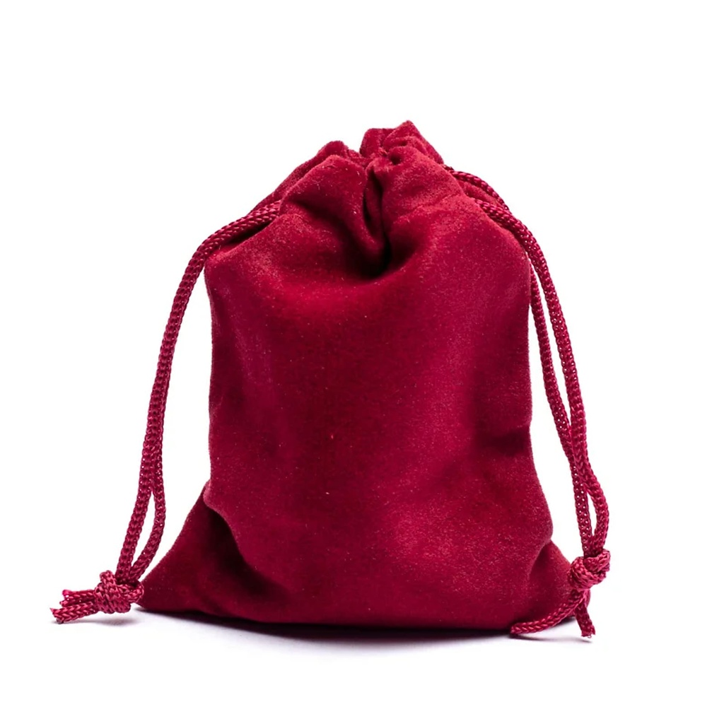Sac cadeau velours bordeaux XS | 7x9cm