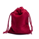 Sac cadeau velours bordeaux XS | 7x9cm